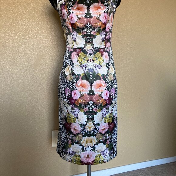 Joseph Ribkoff Floral Print Dress size 4 - Picture 4 of 13